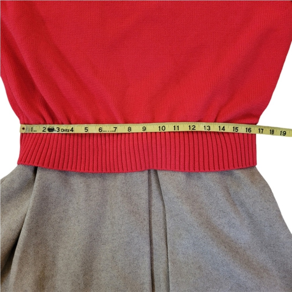 Anthropologie Mare Mare Twofer
Mock-Neck Sweater dress Sz L Red - Picture 6 of 9